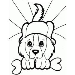 Coloriage Chiot (Animaux) #199542 à imprimer et colorier