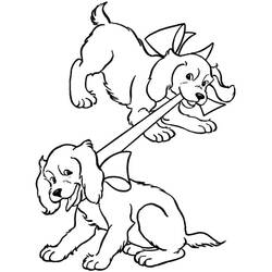 Coloriage Chiot (Animaux) #199548 à imprimer et colorier