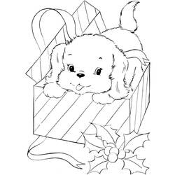 Coloriage Chiot (Animaux) #199549 à imprimer et colorier