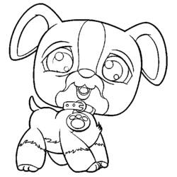 Dessin à colorier: Chiot (Animaux) #2927 - Coloriages à Imprimer Gratuits