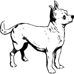 Dessin à colorier: Chiot (Animaux) #2962 - Coloriages à Imprimer Gratuits