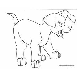 Dessin à colorier: Chiot (Animaux) #2981 - Coloriages à Imprimer Gratuits