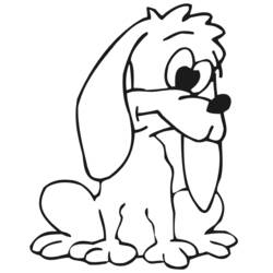 Dessin à colorier: Chiot (Animaux) #2998 - Coloriages à Imprimer Gratuits