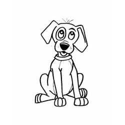 Dessin à colorier: Chiot (Animaux) #3027 - Coloriages à Imprimer Gratuits