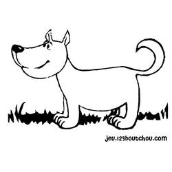 Dessin à colorier: Chiot (Animaux) #3089 - Coloriages à Imprimer Gratuits