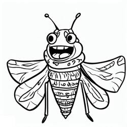 Dessin à colorier: Cigale (Animaux) #187675 - Coloriages à Imprimer Gratuits