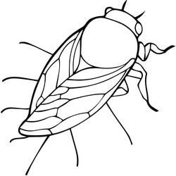 Dessin à colorier: Cigale (Animaux) #187693 - Coloriages à Imprimer Gratuits