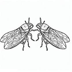 Dessin à colorier: Cigale (Animaux) #187695 - Coloriages à Imprimer Gratuits