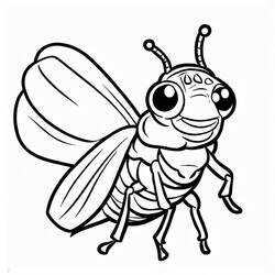 Dessin à colorier: Cigale (Animaux) #187701 - Coloriages à Imprimer Gratuits