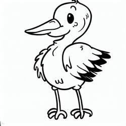 Dessin à colorier: Cigogne (Animaux) #185226 - Coloriages à Imprimer Gratuits