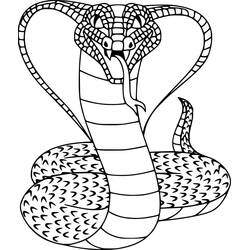 Coloriage Cobra (Animaux) #212667 à imprimer et colorier