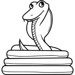 Coloriage Cobra (Animaux) #212669 à imprimer et colorier