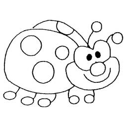 Coloriage Coccinelle (Animaux) #177684 à imprimer et colorier