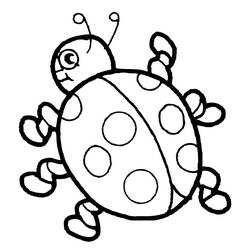 Coloriage Coccinelle (Animaux) #177686 à imprimer et colorier