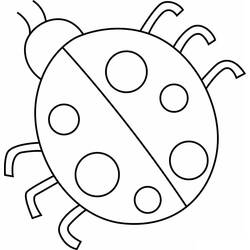 Coloriage Coccinelle (Animaux) #177690 à imprimer et colorier