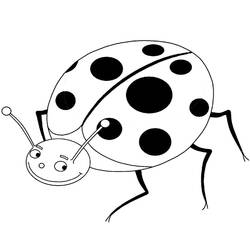 Coloriage Coccinelle (Animaux) #177692 à imprimer et colorier