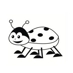 Coloriage Coccinelle (Animaux) #177695 à imprimer et colorier