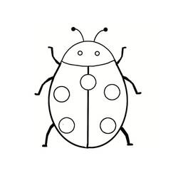 Coloriage Coccinelle (Animaux) #177697 à imprimer et colorier