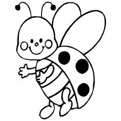 Coloriage Coccinelle (Animaux) #177698 à imprimer et colorier