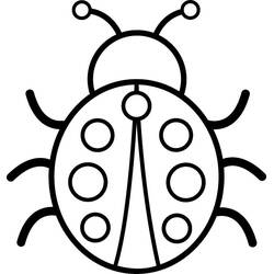 Coloriage Coccinelle (Animaux) #177703 à imprimer et colorier