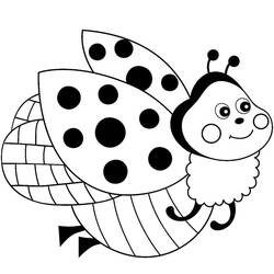 Coloriage Coccinelle (Animaux) #177704 à imprimer et colorier