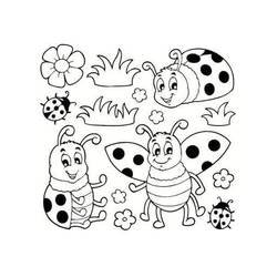 Coloriage Coccinelle (Animaux) #177708 à imprimer et colorier