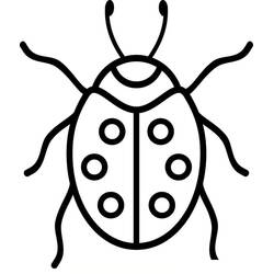 Coloriage Coccinelle (Animaux) #177712 à imprimer et colorier