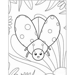 Coloriage Coccinelle (Animaux) #217601 à imprimer et colorier