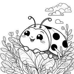 Coloriage Coccinelle (Animaux) #217602 à imprimer et colorier
