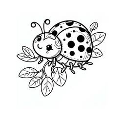 Coloriage Coccinelle (Animaux) #217608 à imprimer et colorier
