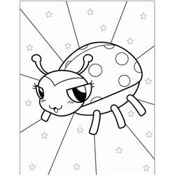 Coloriage Coccinelle (Animaux) #217610 à imprimer et colorier