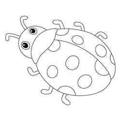Coloriage Coccinelle (Animaux) #217611 à imprimer et colorier