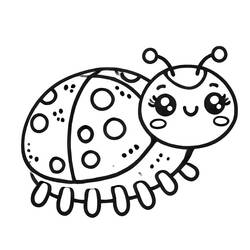 Coloriage Coccinelle (Animaux) #217618 à imprimer et colorier