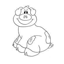 Coloriage Cochon (Animaux) #17653 à imprimer et colorier