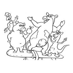 Coloriage Cochon (Animaux) #17656 à imprimer et colorier