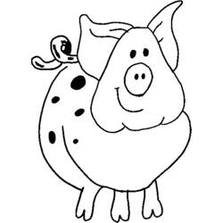 Coloriage Cochon (Animaux) #17699 à imprimer et colorier