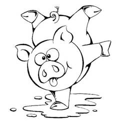 Coloriage Cochon (Animaux) #191201 à imprimer et colorier