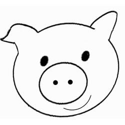 Coloriage Cochon (Animaux) #191203 à imprimer et colorier