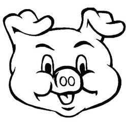 Coloriage Cochon (Animaux) #191205 à imprimer et colorier