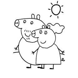 Dessin à colorier: Cochon (Animaux) #3600 - Coloriages à Imprimer Gratuits