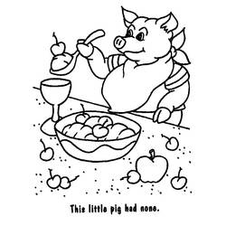 Dessin à colorier: Cochon (Animaux) #3709 - Coloriages à Imprimer Gratuits