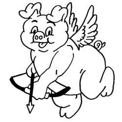 Dessin à colorier: Cochon (Animaux) #3746 - Coloriages à Imprimer Gratuits