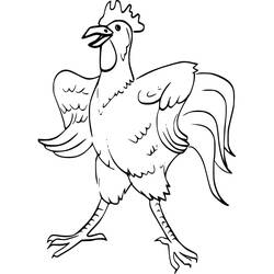 Coloriage Coq (Animaux) #207116 à imprimer et colorier
