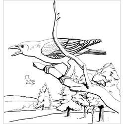 Coloriage Corbeau (Animaux) #208993 à imprimer et colorier