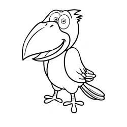 Coloriage Corbeau (Animaux) #208994 à imprimer et colorier