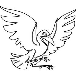 Coloriage Corbeau (Animaux) #208996 à imprimer et colorier