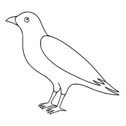 Coloriage Corbeau (Animaux) #209001 à imprimer et colorier