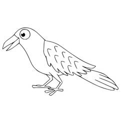 Coloriage Corbeau (Animaux) #209004 à imprimer et colorier