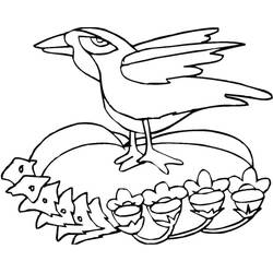 Coloriage Corbeau (Animaux) #209006 à imprimer et colorier