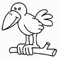 Coloriage Corbeau (Animaux) #209009 à imprimer et colorier